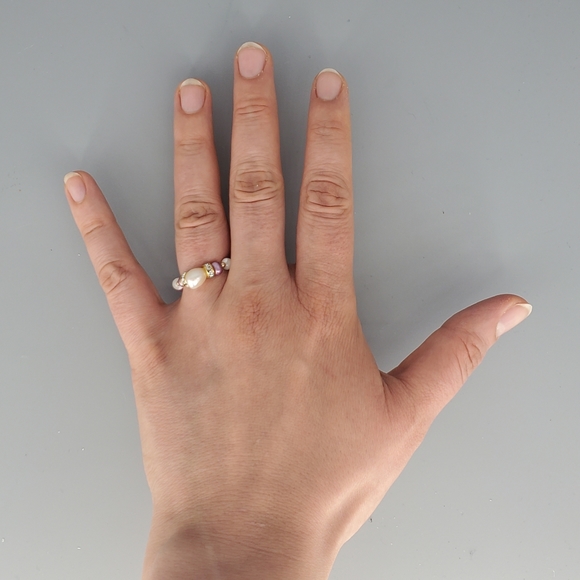 Freshwater Pearl Beaded Ring - Picture 5 of 8